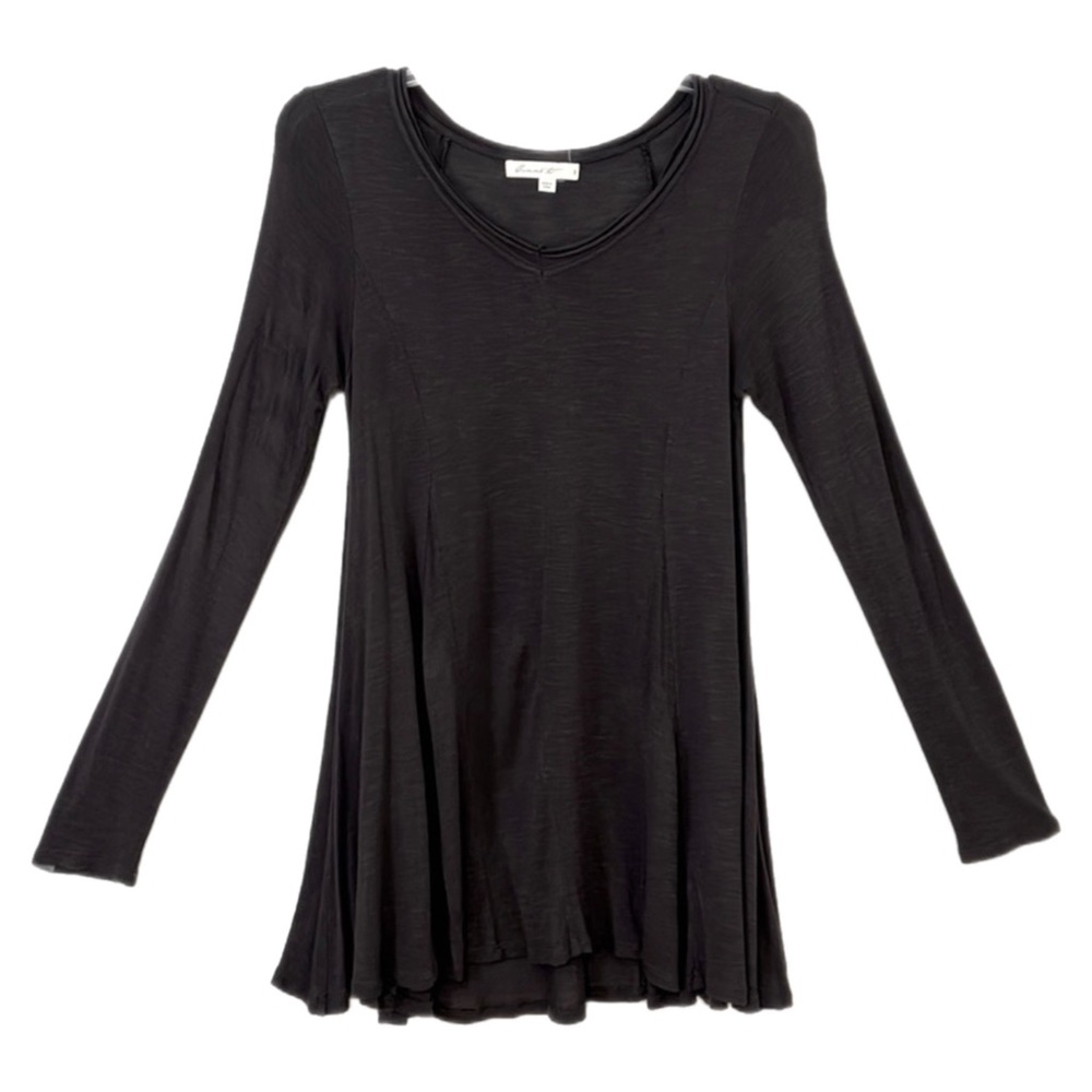 Comme Toi… shirt dress cover-up Dark Gray size Small